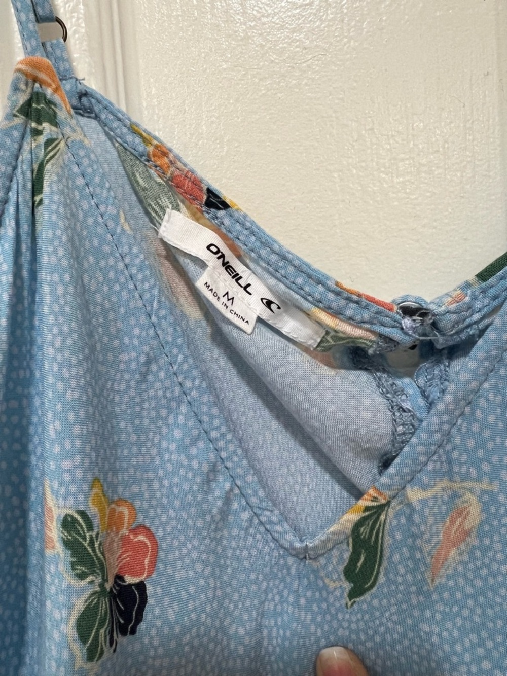 O'Neill Light Blue Floral Slip Dress - Picture 6 of 6